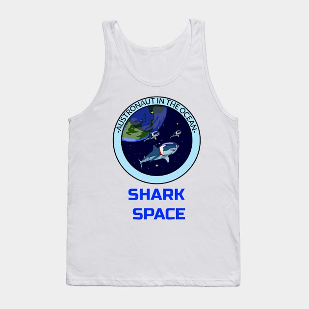 Shark Space Tank Top by alexwestshop